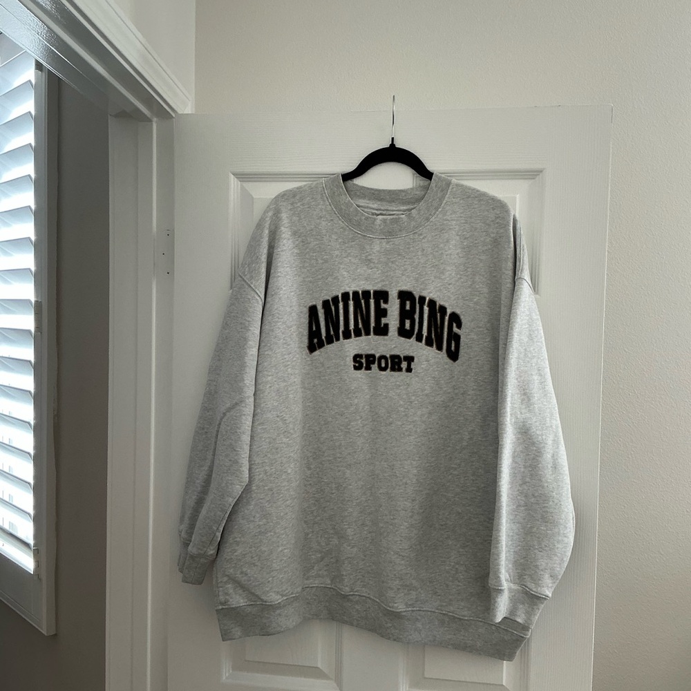 Anine Bing Sport Gray Sweatshirt